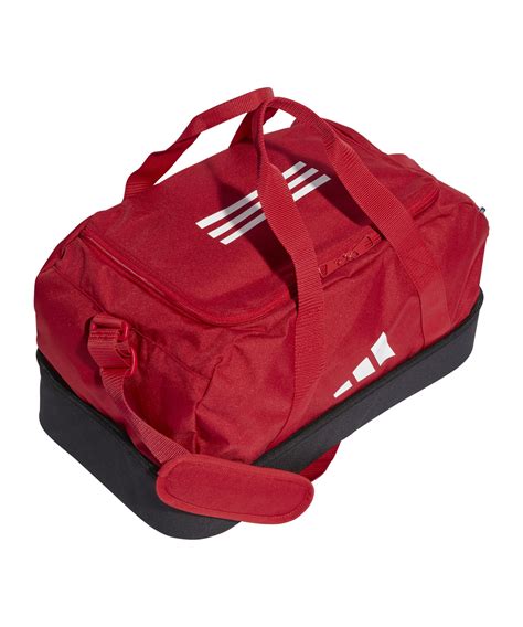 adidas Tiro League Duffel Bag Gr. M Rot Weiss 